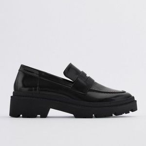 Treaded sole loafers